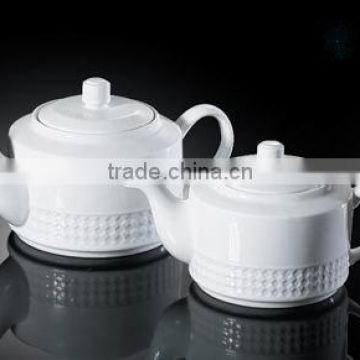 H1456 ceramic factory duarble white porcelain coffee pot designs