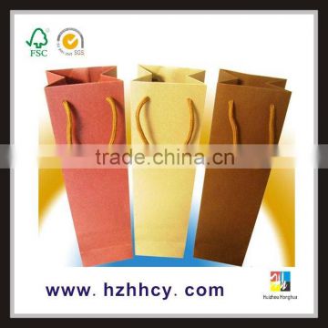 mass production personalized kraft paper bag for wine
