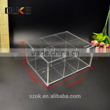 new product hot sell handmade clear acrylic box with lid