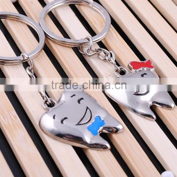 the Lovely animal shape keychain metal