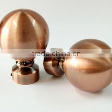 Round Metal Curtain Rod And Finial