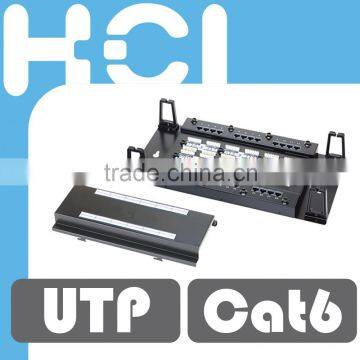 24Port Cat6 UTP 110 IDC 4-in-1 Wall Mount Type Modular Patch Panel