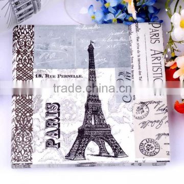 Eiffel Tower Designs Printed Paper Napkins for Special Occasions