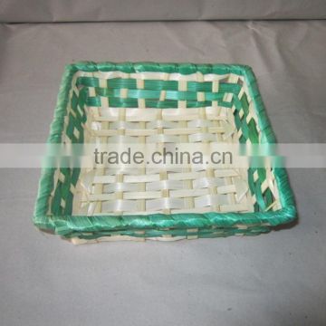 Nicely color bamboo basket made in Vietnam