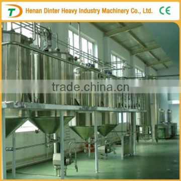 High efficiency small scale rice bran oil refinery plant