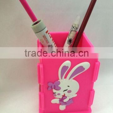 hot selling 3D silicone pen holder with various color ,custom logo,OEM orders are welcome