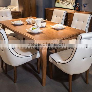 Kitchen Quality Wood Dining Set Table with 6 Chairs L A-33