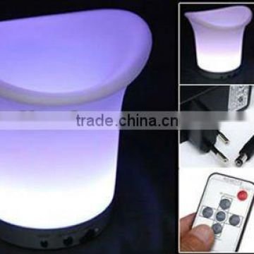 led light bucket design/nightclube furniture/flower pot with color /led lighted planter pots YM-LIB242020