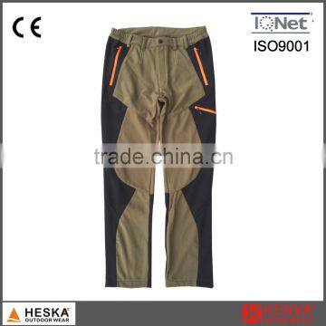 Mens Sport warm trekking fleece inside ski pants softshell pants