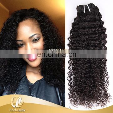 2016 New Arrival High Quality virgin brazilian human hair kinky hair weave natural hair color on tangle on shedding