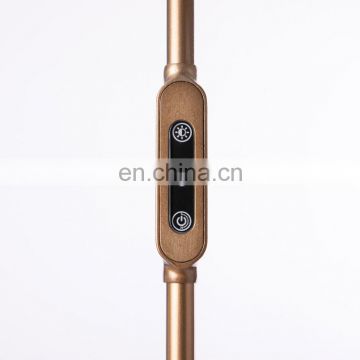 Contemporary dimmable floor lamp design standing bronze with rotatable head