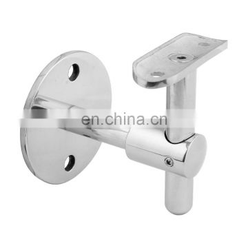 Wall Mounted Flange Tube Bar Connector Round Pipe Connector Stainless Steel Glass Floor Bracket Support