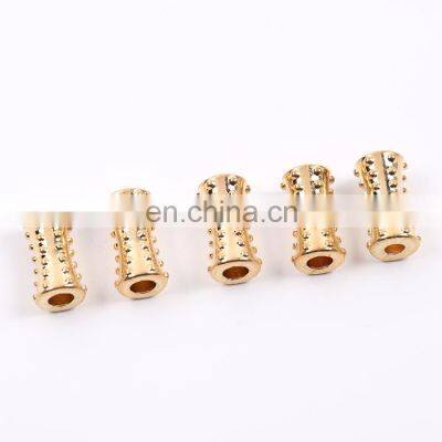 Draw rhinestone swimwear metal cord end for garments