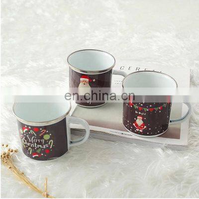 Christmas holiday best seller customized  steel enamel measuring cup