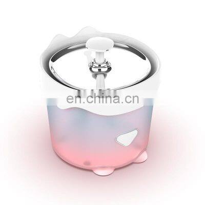 Noiseless cat drinking fountain Drink well 1.4L Cat water fountain with Intelligent pump and LED Indicator Pet Water Bowl