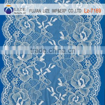 Floral voile guipure fabric lace saree border for dubai saree /lace for bridal wig lz-7169