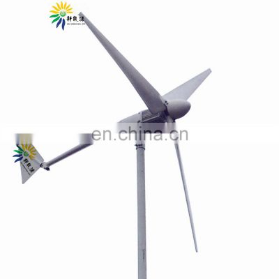 3kW wind turbine with 24v 36v 48v 56v 60v 72v 96v 120v 240v 380v