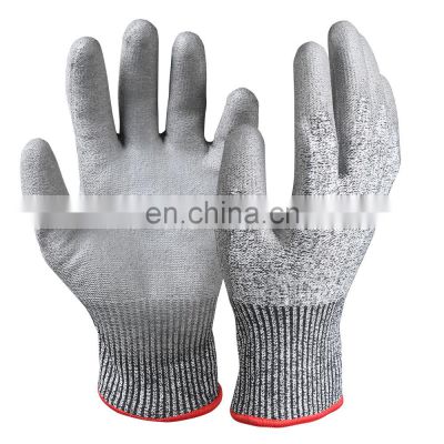 Cut Resistant Construction Gloves PU Coated Anti Cut Drywall Repair Working Gloves Cut Proof Safety Gloves For Contractor