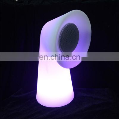Led Light Cordless Portable Music LED Lantern Round Wireless Bt Speaker TWS function hot sale ice bucket led light speaker