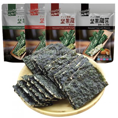 Seaweed crisp with almond and sesame