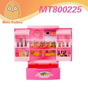 China Manufacturer kids play house Furniture toys mini appliances toys Refrigerator with light