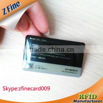 RFID Mini Crystal Epoxy PVC Card with NFC Chip