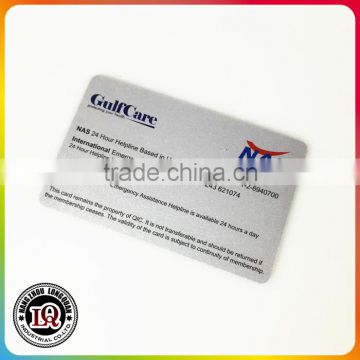 Silver Background Member Card