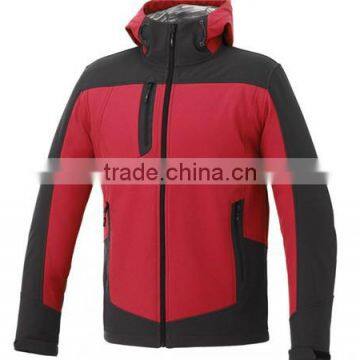 simple style softshell skull hoody jacket for men