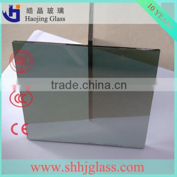 haojing sell tinted blue reflective glass supplier with CE