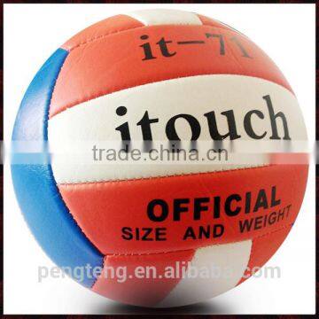 customized official size 5 printed leather volleyball