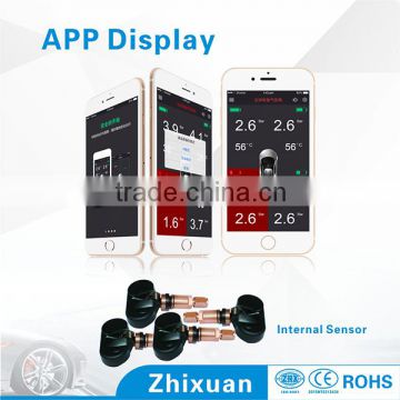 Latest bluetooth 4.0, Bluetooth TPMS for smartphone, tire pressure data displayed on mobile phone