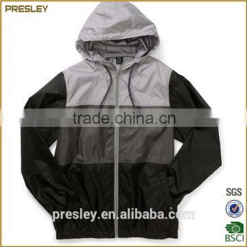 custom waterproof nylon polyester windbreaker jacket with your own logo label for promotion