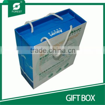 NEW DESIGN CARDBOARD GIFT PACKAGING BOXES WITH COTTON ROPES