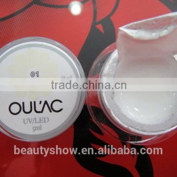 OULAC UV/LED soak off color gel, White color uv gel