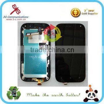 4.3'' LCD screen, touch with digitizer, full complete with black frame for HTC One sv