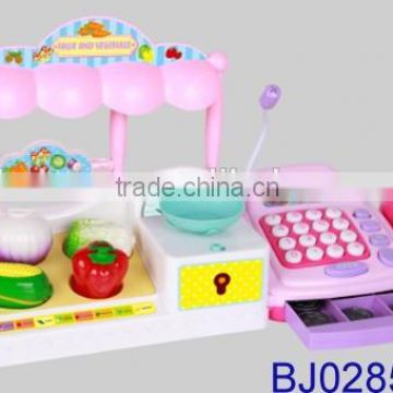 Best kids toy intellect vegetable and fruit store and cashier set