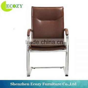 High quality updated modern orange leather conference chair