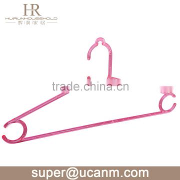 pink color plastic hanger wholeaslae