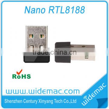 Nano Wireless Network Adapter Mini USB LAN Dongle Portable wifi receiver & transmitter Soft AP 150Mbps Mini Wifi Dongle