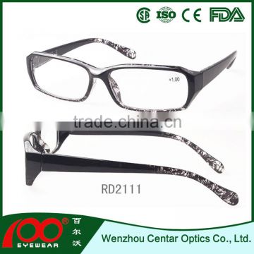 2016 China new designer fashion reading glasses, cheap plastic reading glases, men and women reading eyeglasses
