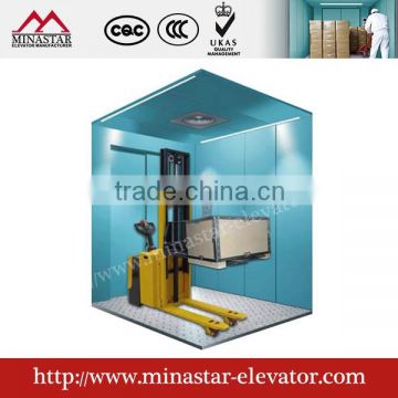 China easy operation cargo elevator cost freight elevator size