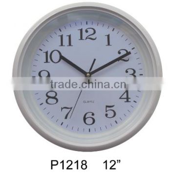 promotional cheap 12inches plastic wall clock