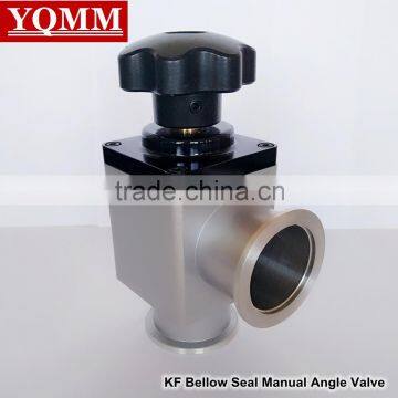 KF25 bellow sealed aluminum vacuum manual angle valve