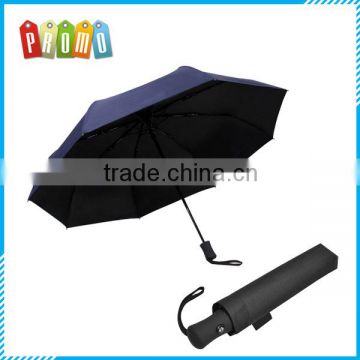 Full automatic anti ultraviolet black glue fold umbrella, Black Glue Fabric 3 Fold Umbrella