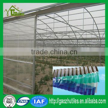 100% bayer makrolon 1mm corrugated tinted greenhouse polycarbonate sheet