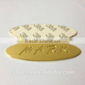 Wholesale engraved metal name plate with 3M glue
