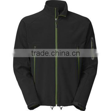 customize logo plain men's branded softshell jacket full zipper