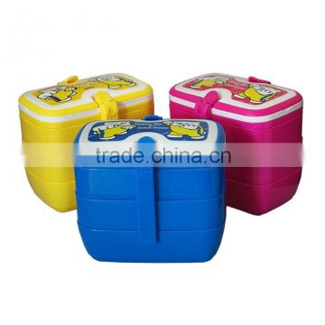 New handle four layers plastic food container with BPA free