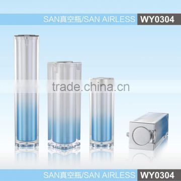 WY0304 square SAN airless bottle, high quality acrylic bottle