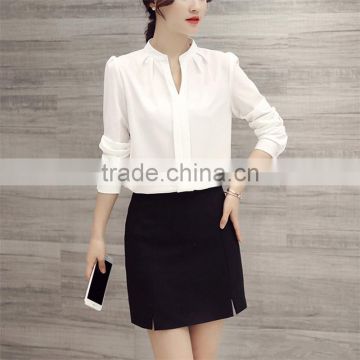 New Designed Wholesale chiffon blouse for lady
